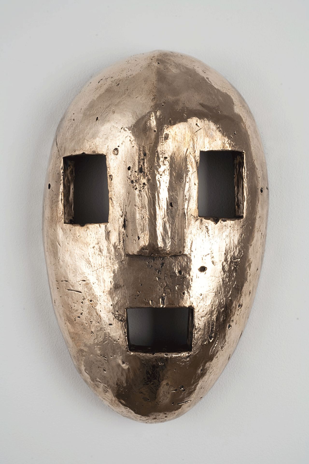 A sculpture by Sherrie Levine, titled, Lega Mask, dated 2010.